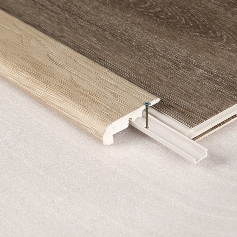 WPC Stair Tread Nosing Overlap Molding for Floor Edges WPC Stair Tread Nosing Overlap Molding for Floor Edges